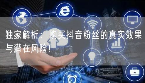独家解析:购买抖音粉丝的真实效果与潜在风险!
