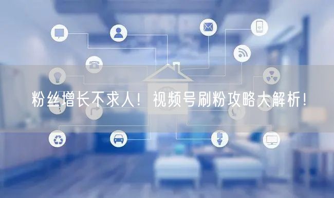 粉丝增长不求人！视频号刷粉攻略大解析！