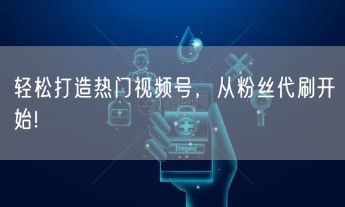 轻松打造热门视频号，从粉丝代刷开始!