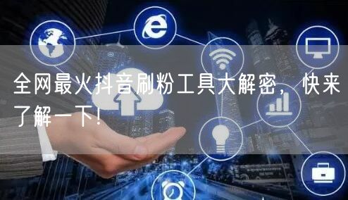 全网最火抖音刷粉工具大解密,快来了解一下!