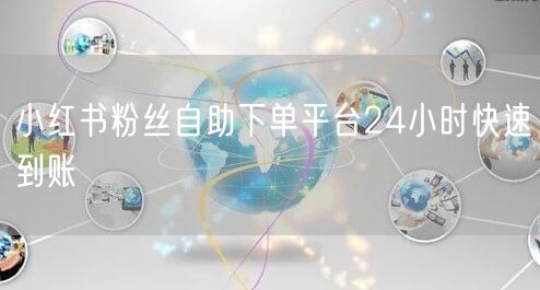 小红书粉丝自助下单平台24小时快速到账