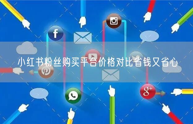 小红书粉丝购买平台价格对比省钱又省心