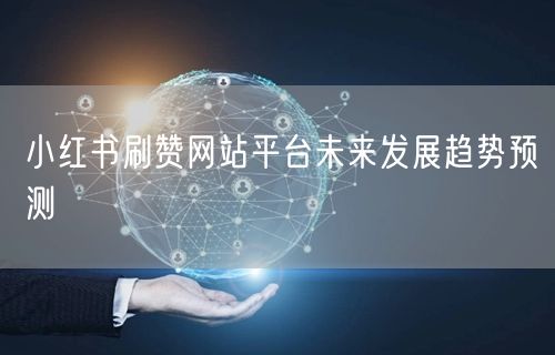 小红书刷赞网站平台未来发展趋势预测