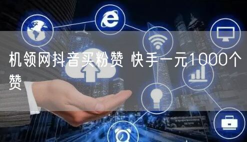 机领网抖音买粉赞 快手一元1000个赞