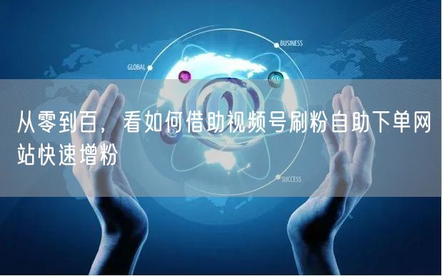 从零到百,看如何借助视频号刷粉自助下单网站快速增粉