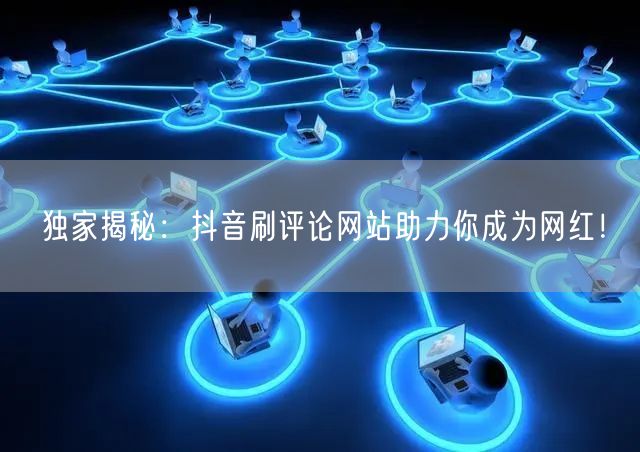 独家揭秘:抖音刷评论网站助力你成为网红!