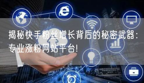 揭秘快手粉丝增长背后的秘密武器：专业涨粉网站平台!