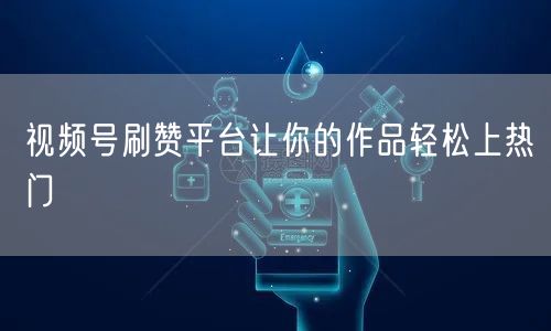 视频号刷赞平台让你的作品轻松上热门