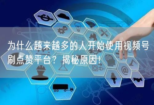 为什么越来越多的人开始使用视频号刷点赞平台？揭秘原因！